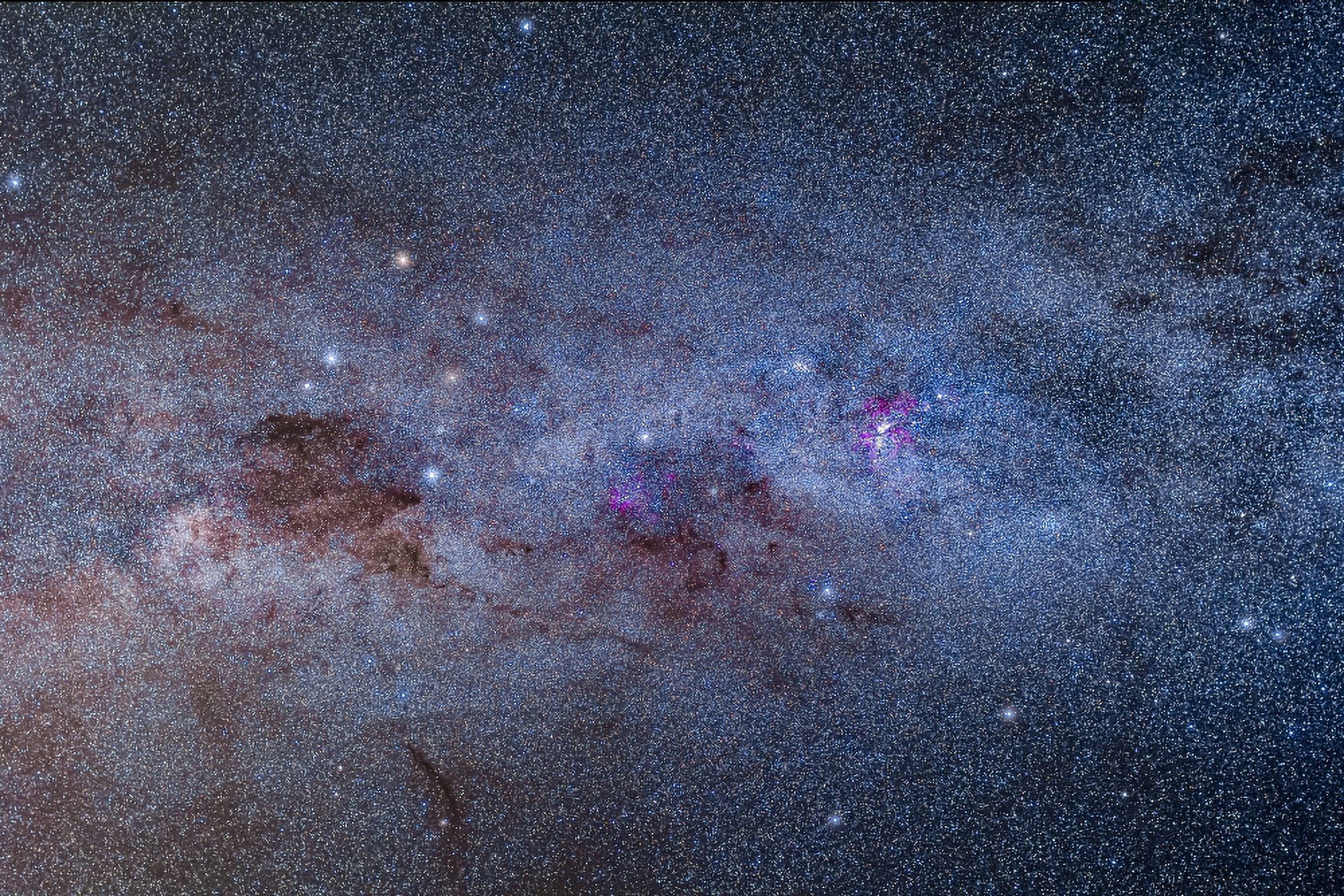 The Milky Way through Carina and Crux Canvas Art - Alan DyerStocktrek Images (18 x 12)