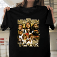 thumbnail image 1 of The Millennium Tour 2025 R&B Hip Hop Concert Music Festival Fan Event Art V1130503 Unisex T-Shirt, Size Up to 5XL, 1 of 2