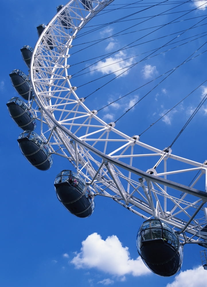 The Millennium Wheel Canvas Art - Ian Cumming Design Pics (13 x 18)