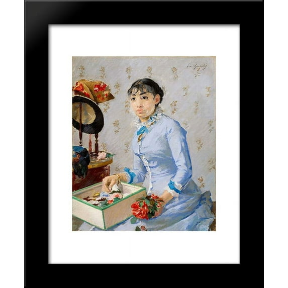 The Milliner 20x24 Framed Art Print by Eva Gonzales