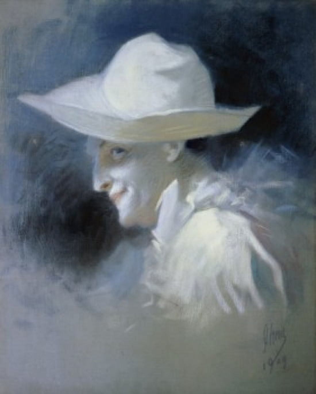 The Mime George Wague 1909 Jules Cheret (1836-1932 French) Musee des Beaux Arts Nice France Canvas Art - Jules Cheret (18 x 24)