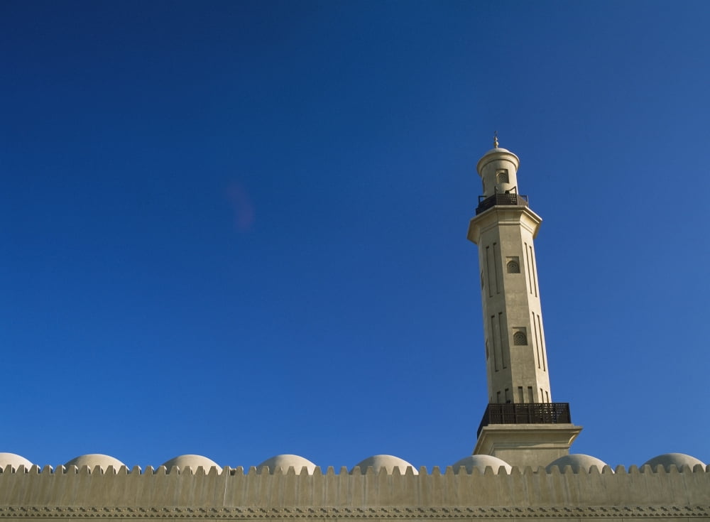 The Minaret Of The Grand Mosque Canvas Art - Ian Cumming Design Pics (18 x 13)