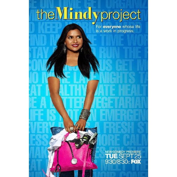 The Mindy Project Poster Metal Sign 8in x 12in Print on Metal 8x12 Square Adults Metal Wall Art