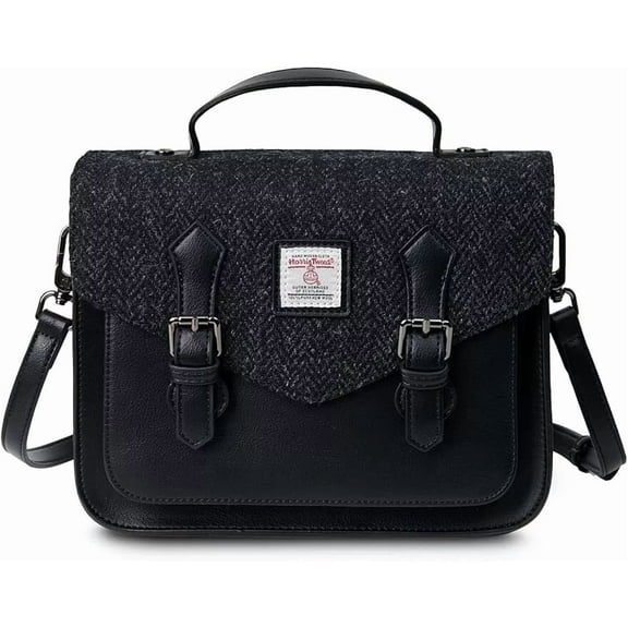 The Mini Calton Satchel - Ladies Satchel With HARRIS TWEED
