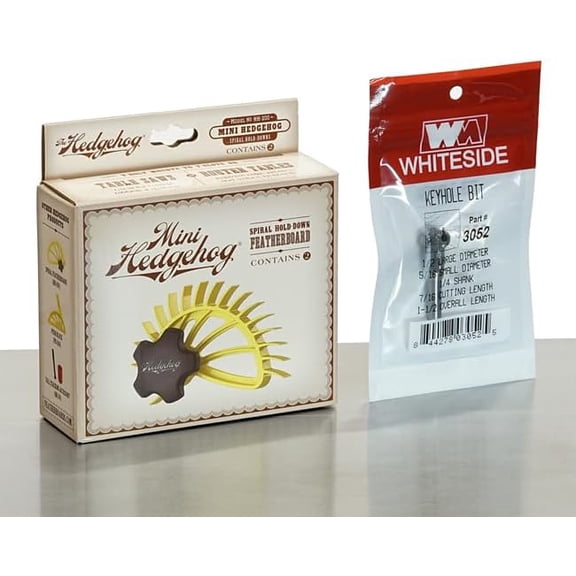 The Mini Hedgehog Featherboard Plus T-Slot Router Bit | hold-down feather board for table saw and router table fences$$Tools & Hardware Other