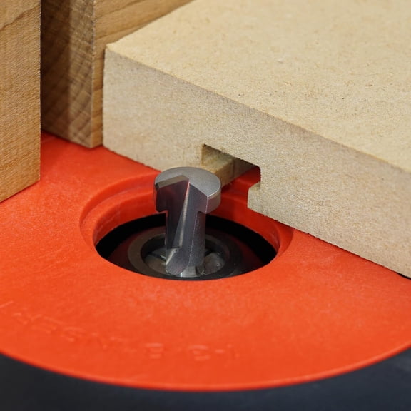 The Mini Hedgehog Featherboard Plus T-Slot Router Bit | hold-down feather board for table saw and router table fences