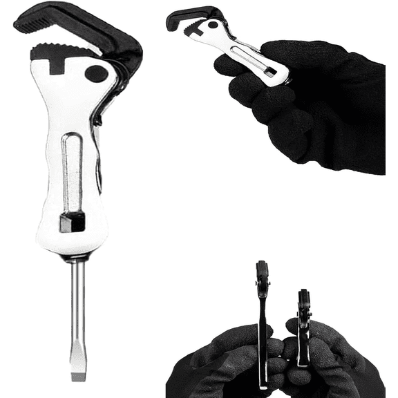 The Mini Stubby, Mini Stubby Pipe Vise Wrench, Mini Self Adjusting Wrench, Size, 2 in 1 Wrench Tool for Tight Spaces