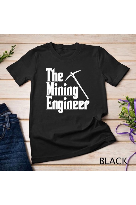 The Mining Engineer Pickaxe Engineering Miner Apparel White T-Shirt