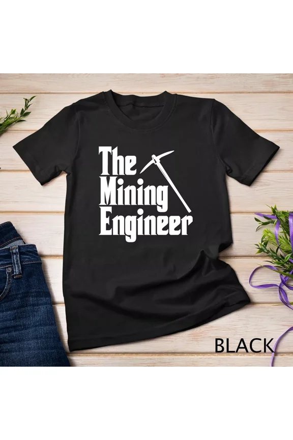 The Mining Engineer Pickaxe Engineering Miner Apparel White Unisex Tshirt