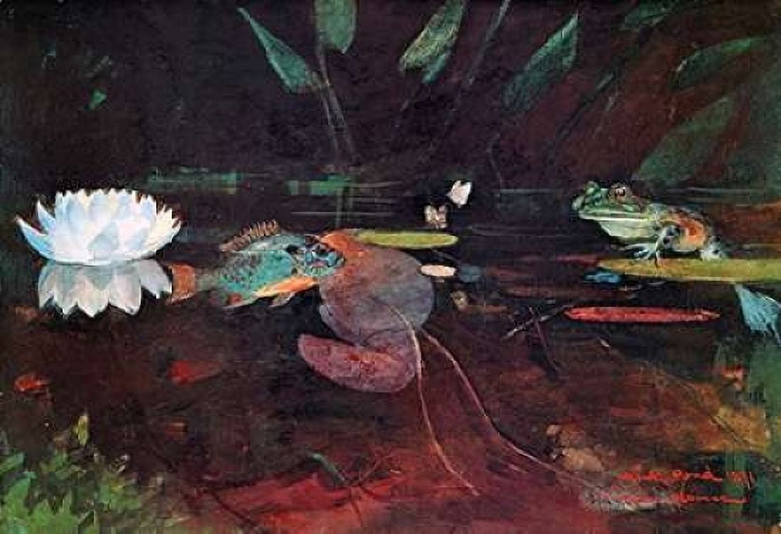 The Mink Pond Canvas Art - Winslow Homer (20 x 28)