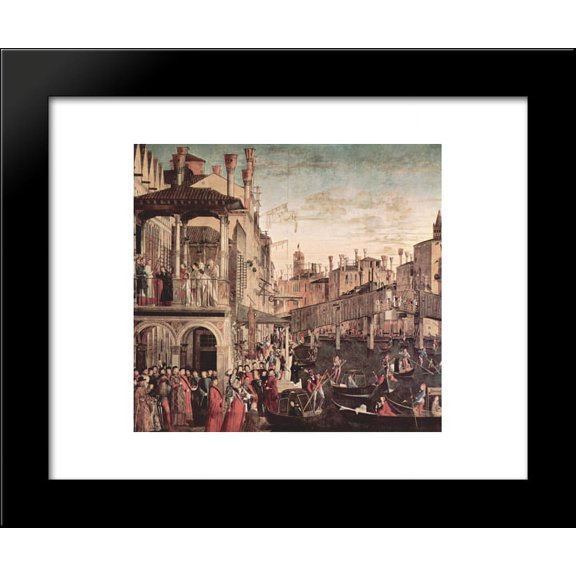 The Miracle of the Relic of the True Cross on the Rialto Bridge 20x24 Framed Art Print by Vittore Carpaccio