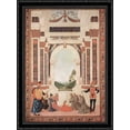 thumbnail image 1 of The Miracles of San Bernardino. The Healing of a Young 28x38 Large Black Ornate Wood Framed Canvas Art by Pietro Perugino, 1 of 2