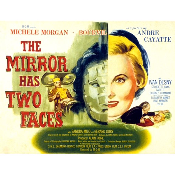 The Mirror Has Two Faces Michele Morgan 1958 Movie Poster Masterprint