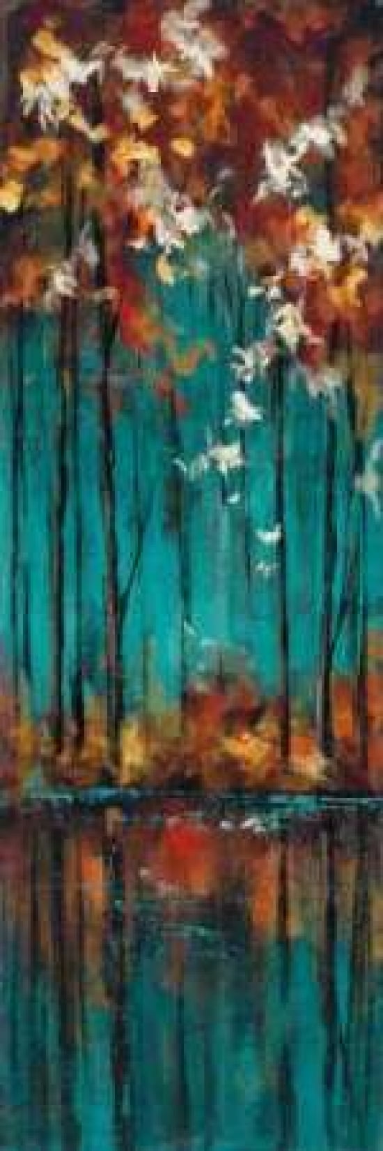 The Mirror II Canvas Art - Luis Solis (12 x 36)