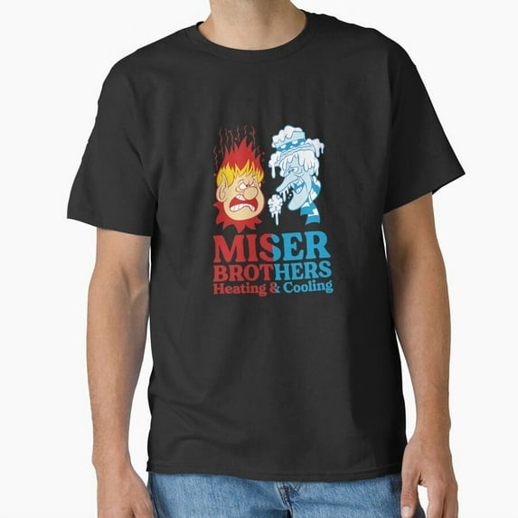 The Miser Brothers Heating And Cooling A Year Without A St. Nick Claus - High Quality G14083 Unisex T-Shirt, Up to Size 5XL