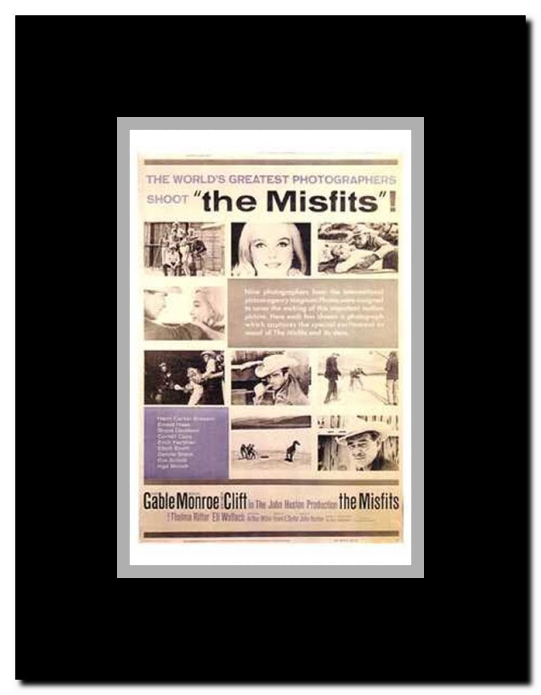 The Misfits Framed Movie Poster