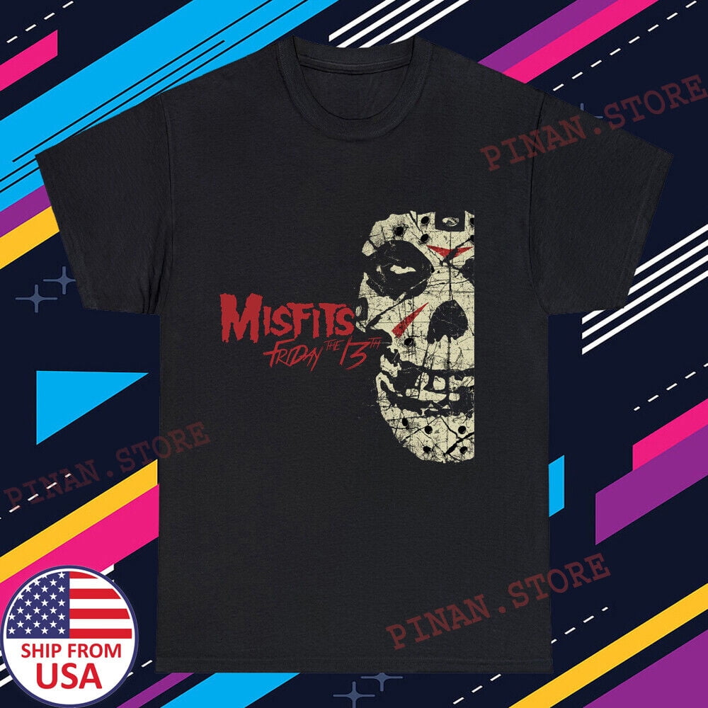 The Misfits Friday The 13th Men's Black T-Shirt Size S-5XL