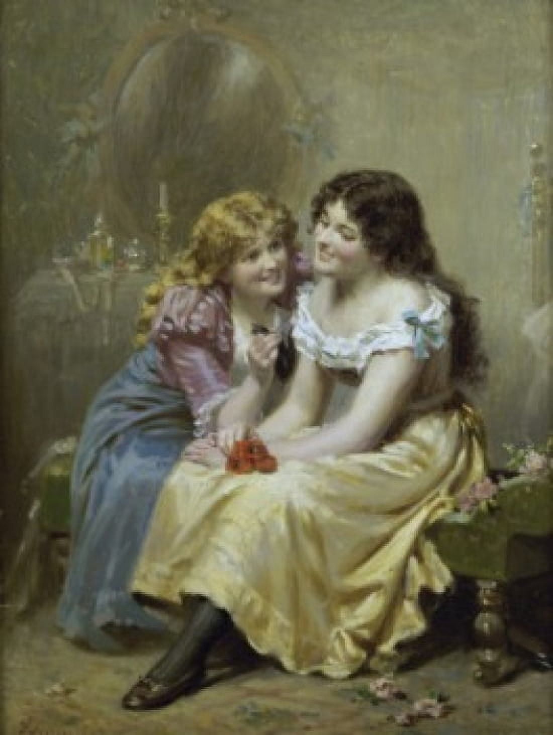 The Missing Curl Edwin Thomas Roberts (1840-1917 British) Canvas Art - Edwin Thomas Roberts (18 x 24)