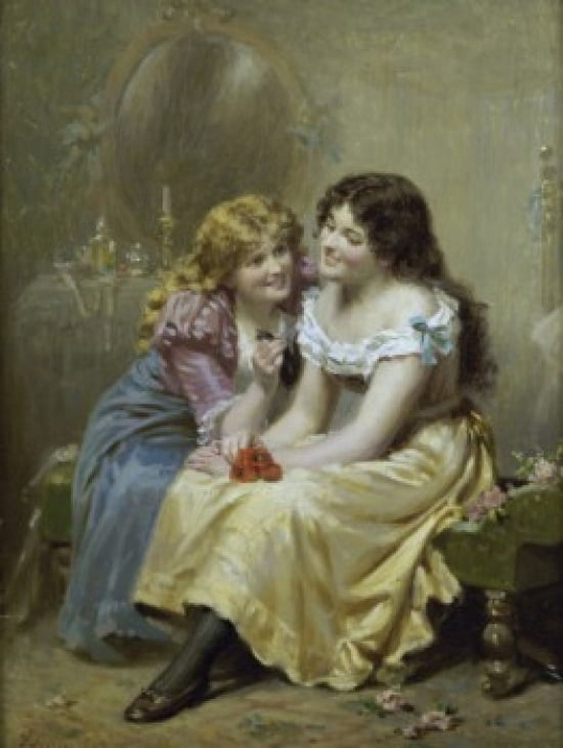 The Missing Curl Edwin Thomas Roberts (1840-1917 British) Canvas Art - Edwin Thomas Roberts (24 x 36)