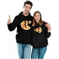 thumbnail image 1 of The Missing Piece Pizza & Slice - His and Her Hoodies - Matching Couple Hoodies Men's Black Medium / Women Black Medium, 1 of 6