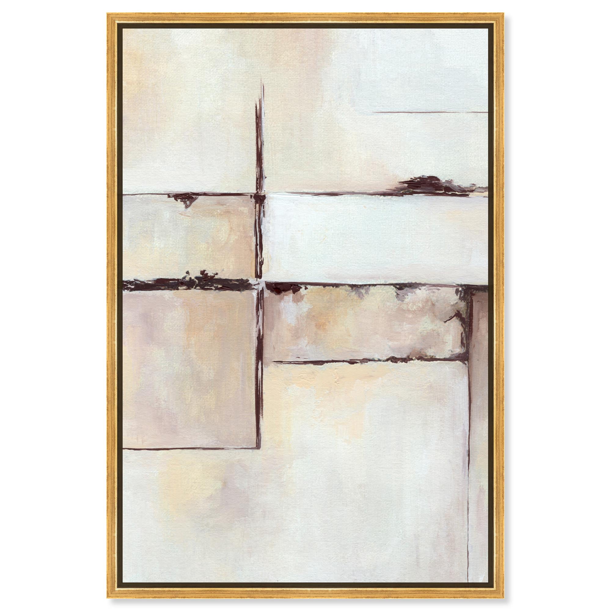 The Mission II Canvas Contemporary Art by Art Remedy, Gold Frame, 24 x ...