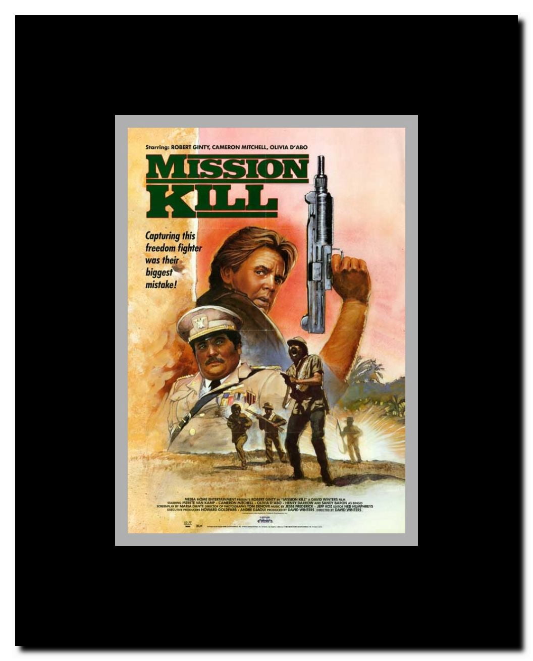 The Mission... Kill Framed Movie Poster