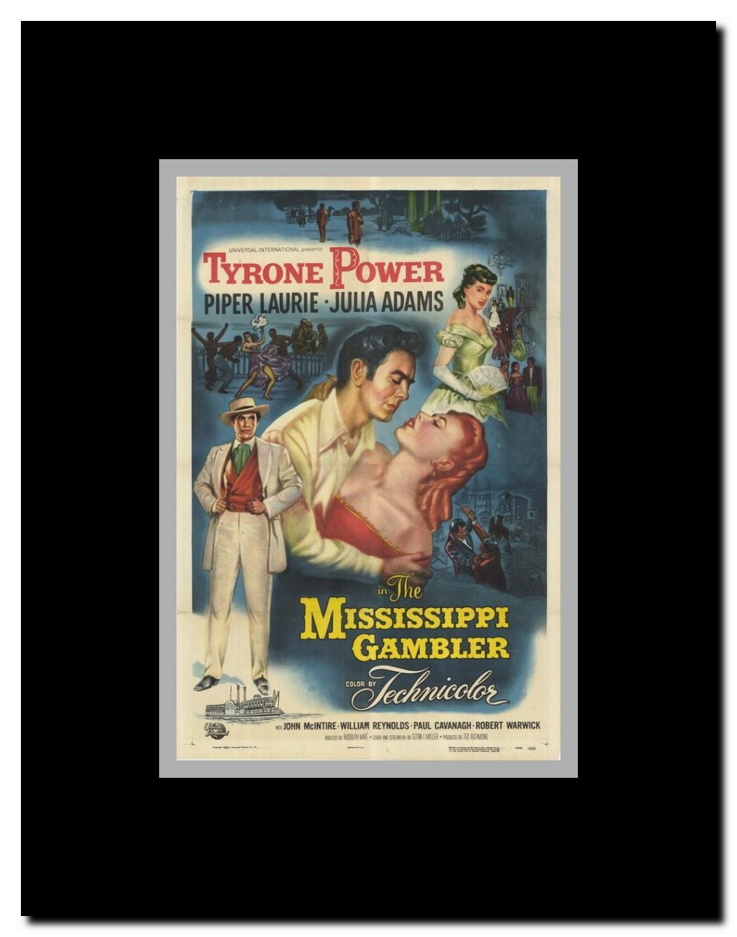 The Mississippi Gambler Framed Movie Poster