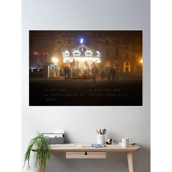 The Mist Begins To Rise Poster Wall Art, Modern Wall Decor For Living Room Bedroom, 8x12 UNFRAMED