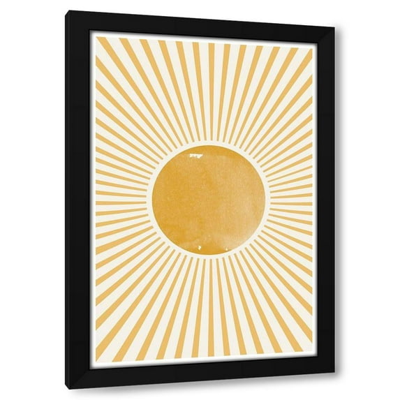 The Miuus Studio 11x14 Black Modern Wood Framed Wall Art Titled - Boho Sun