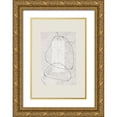 thumbnail image 1 of The Miuus Studio 13x18 Gold Ornate Wood Framed with Double Matting Museum Art Print Titled - Composition IV, 1 of 4