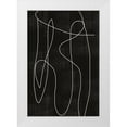 thumbnail image 1 of The Miuus Studio 13x18 White Modern Wood Framed Museum Art Print Titled - Abstract Line No2., 1 of 4