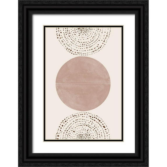 The Miuus Studio 18x24 Black Ornate Wood Framed with Double Matting Museum Art Print Titled - Boho