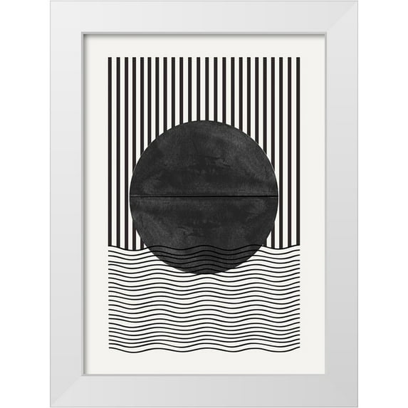 The Miuus Studio 18x24 White Modern Wood Framed Museum Art Print Titled - BaB No10.