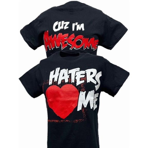 The Miz Haters Love Me Cuz I'm Awesome Mens T-shirt L