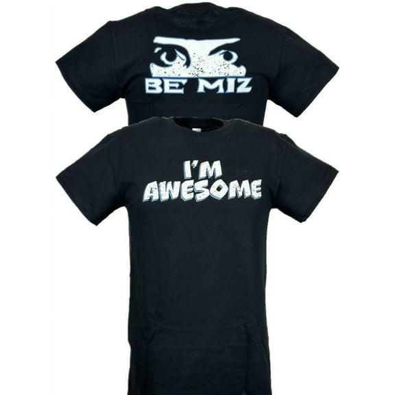 The Miz I'm Awesome Blue Black Mens T-shirt L