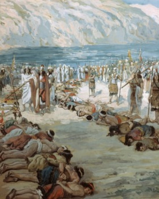 The Moabites Taken Prisoners James Tissot (1836-1902 French) Jewish Museum New York Canvas Art - James Tissot (18 x 24)