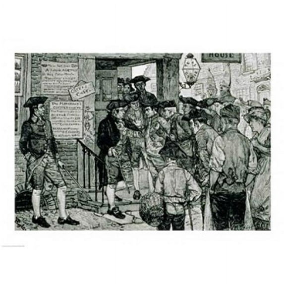 The Mob Attempting To Force A Stamp Officer To Resign Poster Print by Howard Pyle - 36 x 24 in. - Large