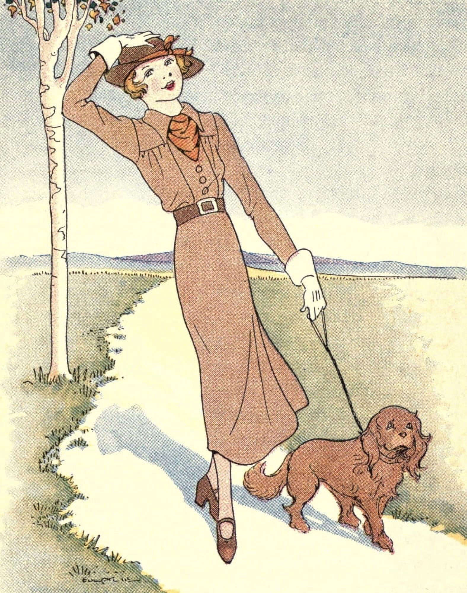 The Mode in Dress & Home 1935 Goodbye Summer Canvas Art - Unknown (18 x 24)