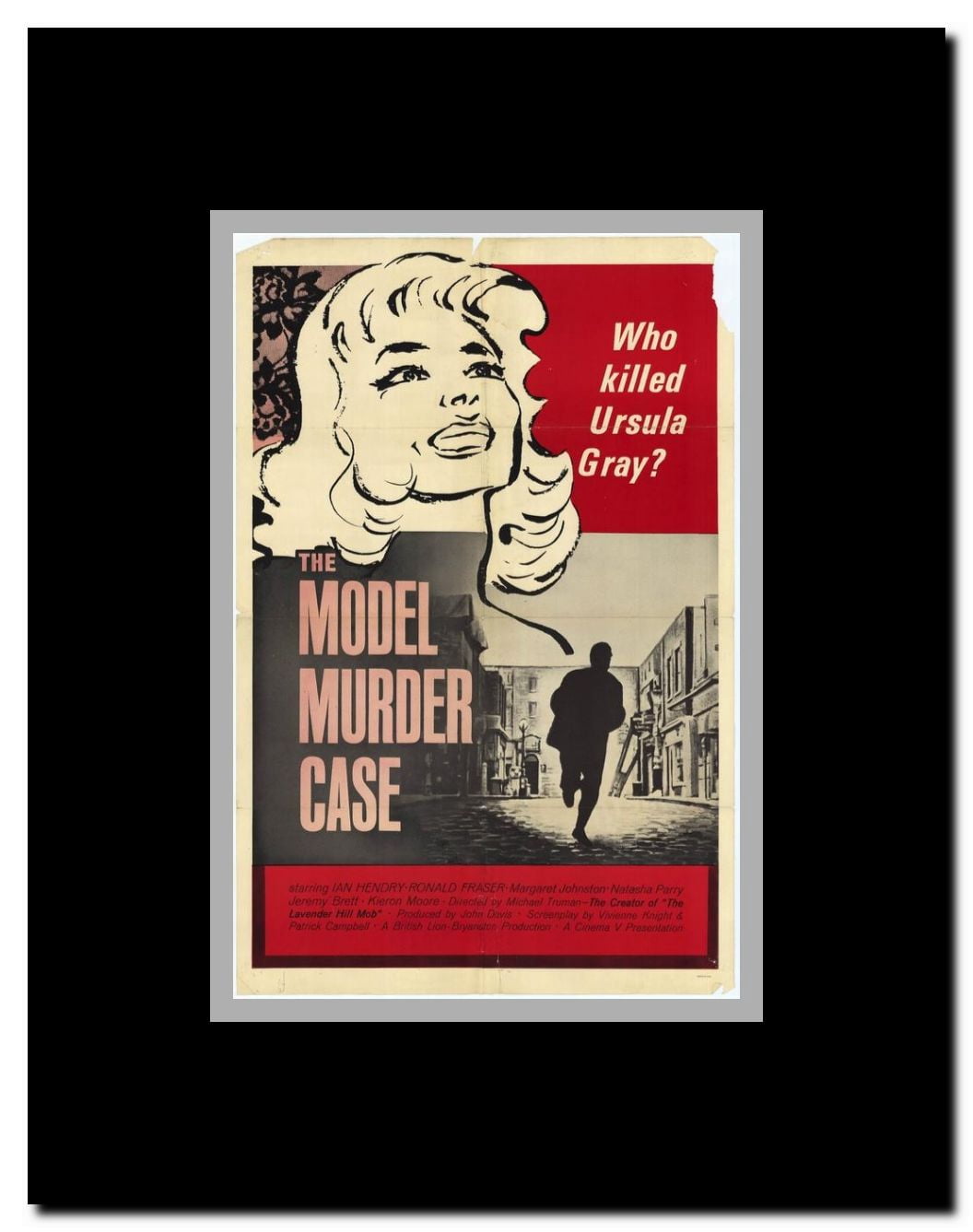 The Model Murder Case Framed Movie Poster