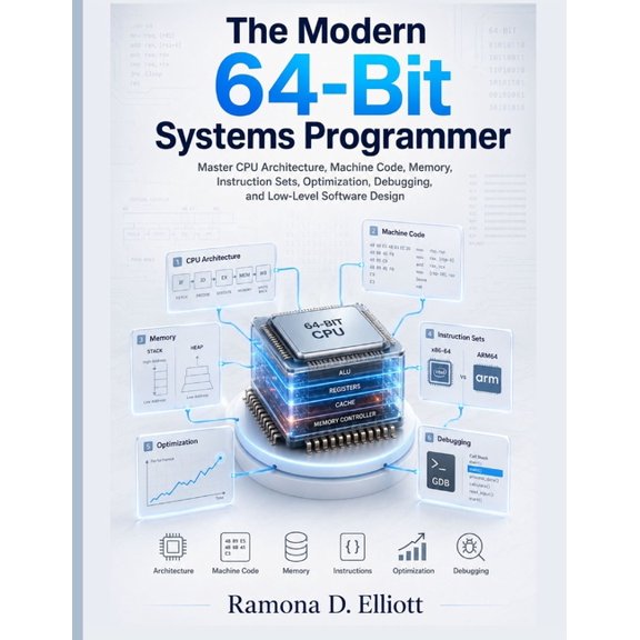 The Modern Engineer's Library The Modern 64-Bit Systems Programmer: Master CPU Architecture, Machine Code, Memory, Instruction Sets, Optimization, Deb, (Paperback)