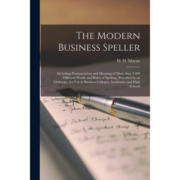 The Modern Business Speller [microform] (Paperback)