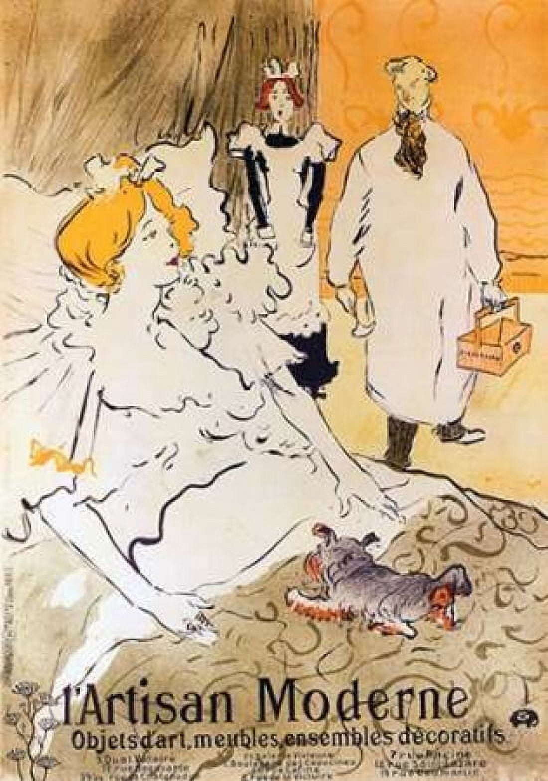 The Modern Craftsman Canvas Art - Henri Toulouse-Lautrec (20 x 28)