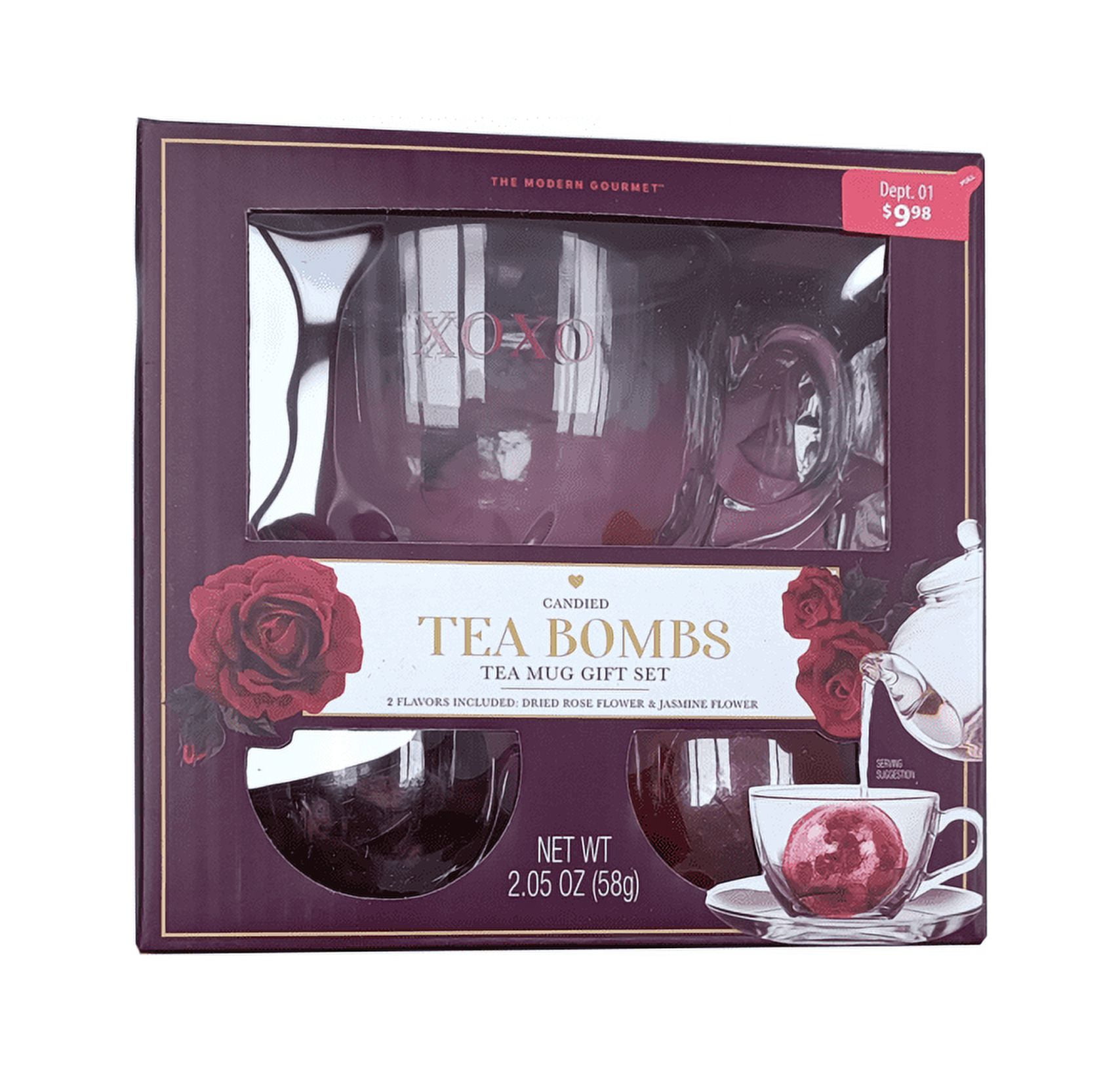 The Modern Gourmet Hot Drinks Candied Tea Bomb Mug Set, 2 Counts