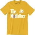 thumbnail image 1 of The Modfather Scooter Funny Parody Slogan Graphic Mens T-Shirt, 1 of 4