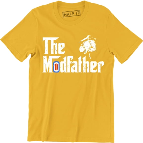The Modfather Scooter Funny Parody Slogan Graphic Mens T-Shirt