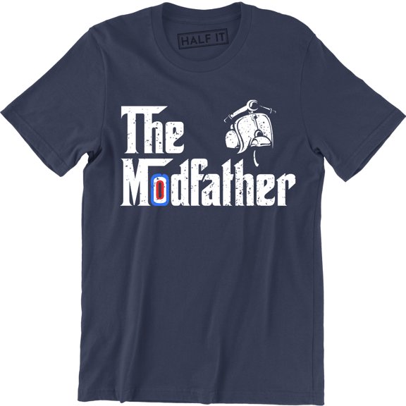 The Modfather Scooter Funny Parody Slogan Graphic Mens T-Shirt