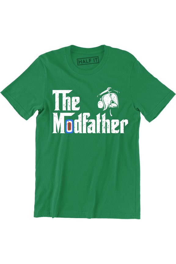 The Modfather Scooter Funny Parody Slogan Graphic Mens T-Shirt