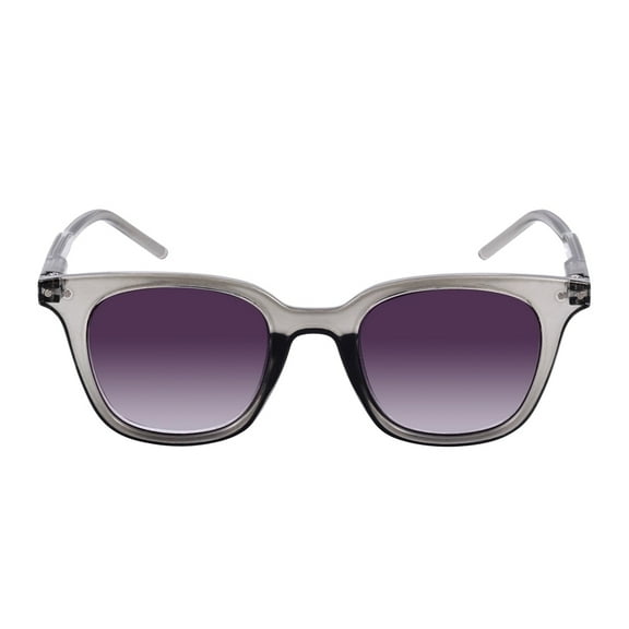 "The Modish" Women's Fashion Reading Sunglasses – Full Lens, No Bifocal, UV Protection, Stylish & Comfortable - Crystal Slate - 2.00