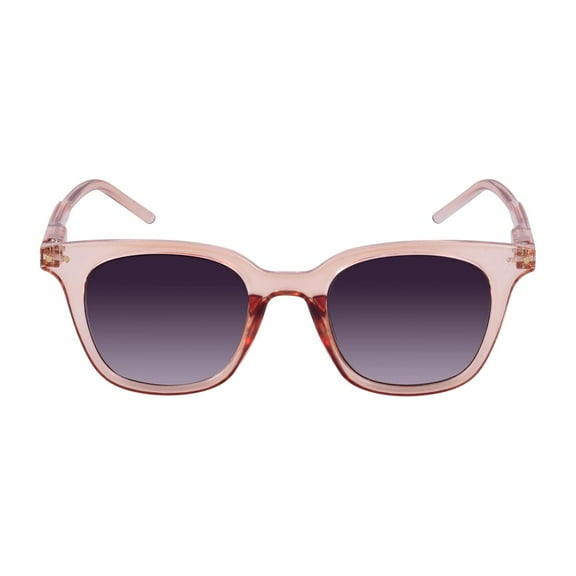 "The Modish" Women's Fashion Reading Sunglasses – Full Lens, No Bifocal, UV Protection, Stylish & Comfortable - Glacier Pink - 2.00