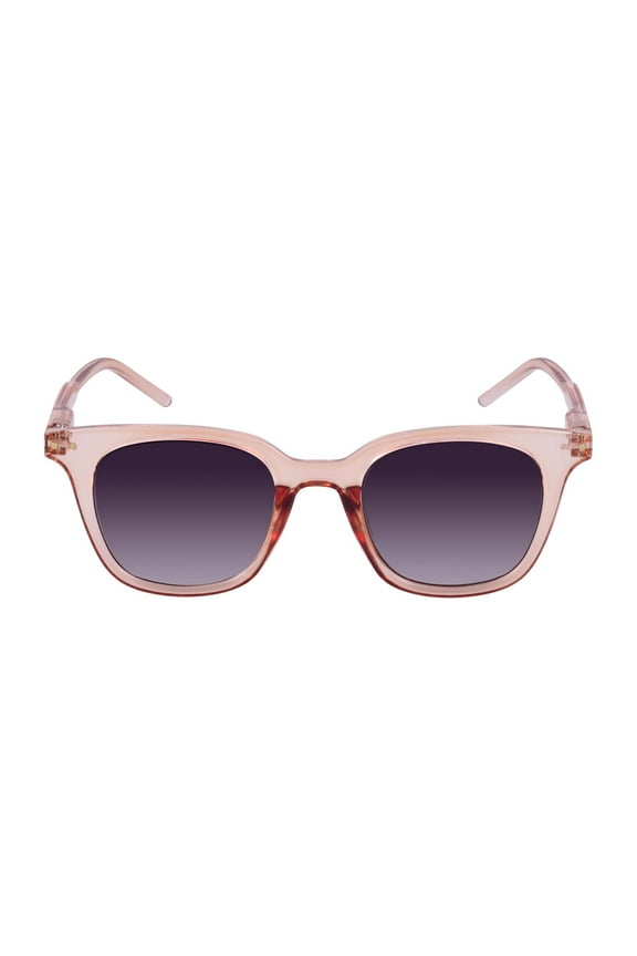 "The Modish" Women's Fashion Reading Sunglasses – Full Lens, No Bifocal, UV Protection, Stylish & Comfortable - Glacier Pink - 2.50